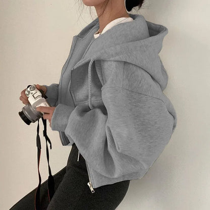 Blair - Fashion Zipper Hooded Sweatshirt