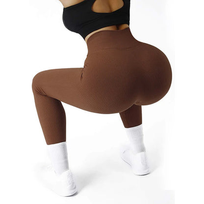 Chiva - High-Waisted Seamless Compression Leggings