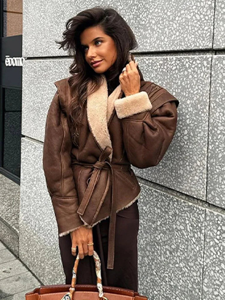 Selina - Vintage Faux Fur Women’s Jacket