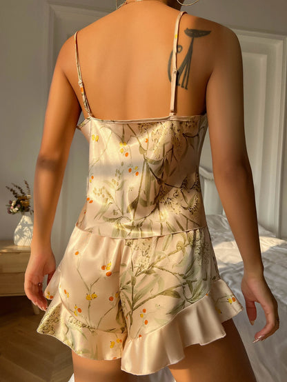 Nelly - Elegant Floral Print Pajama Set