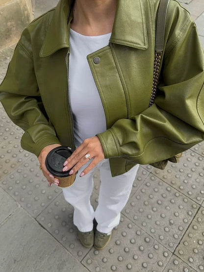 Cindy - High Street Women’s Zippered Jacket with Pockets