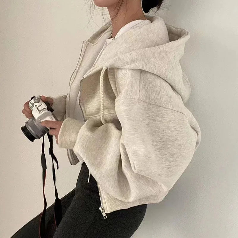 Blair - Fashion Zipper Hooded Sweatshirt