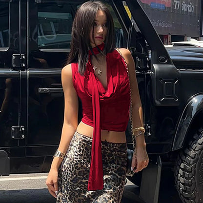 Amelia - Sexy Sleeveless V-Neck Tank Top