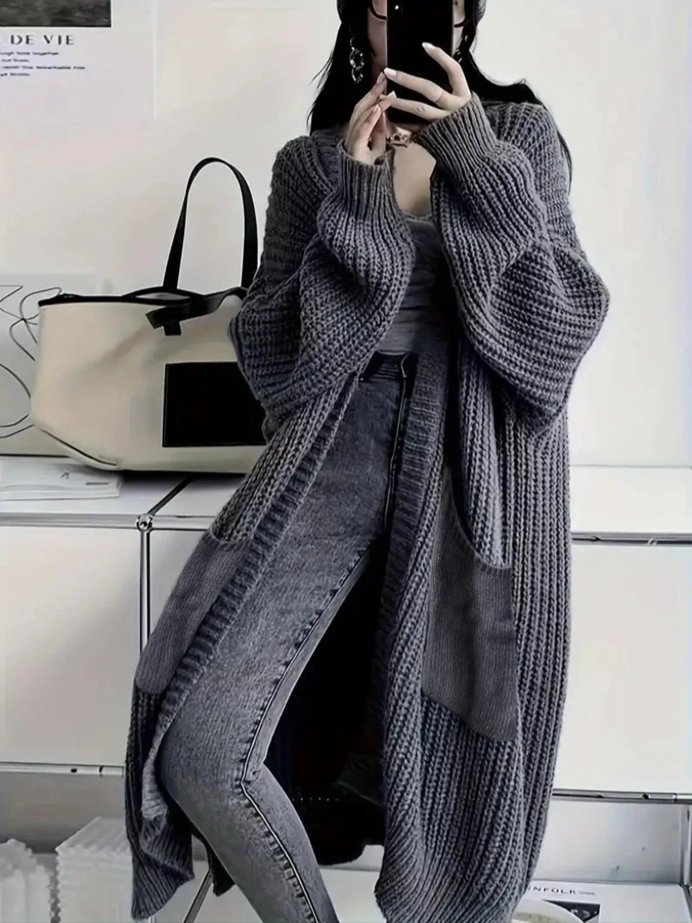 Aurura - Knit Cardigan with Pockets